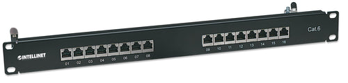 Pannello patch STP 16 posti RJ45 cat. 6