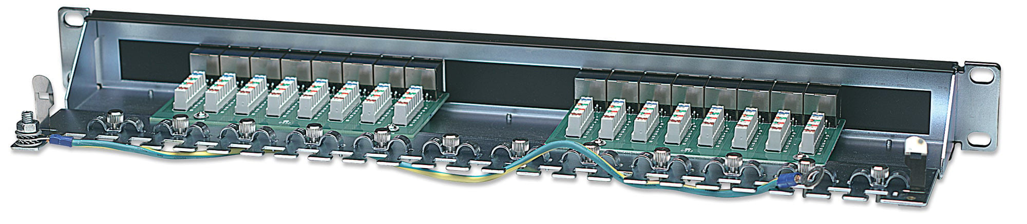 Pannello patch STP 16 posti RJ45 cat. 6
