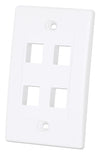 Placca Porta Frutti 4 Posti Mod.503 Bianco