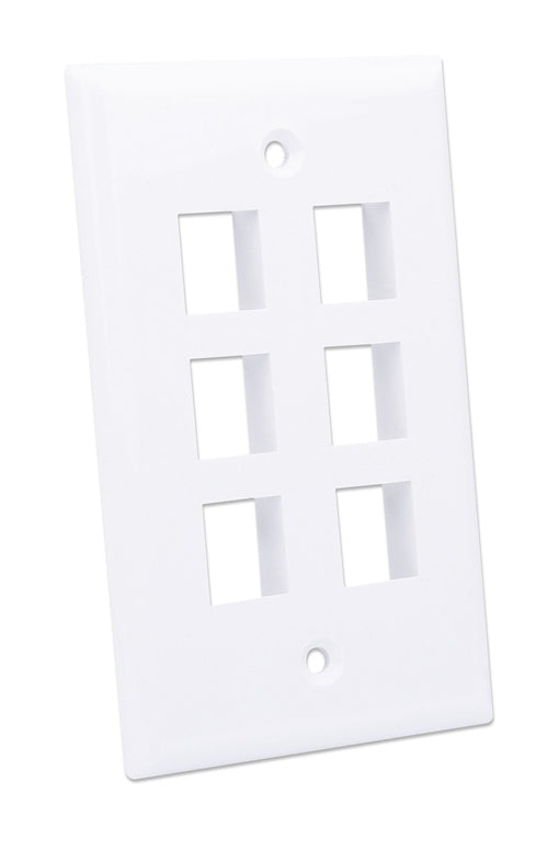 Placca Porta Frutti 6 Posti Mod.503 Bianco