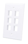 Placca Porta Frutti 6 Posti Mod.503 Bianco