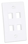 Placca Porta Frutti 4 Posti Mod.503 Bianco