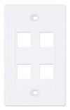Placca Porta Frutti 4 Posti Mod.503 Bianco