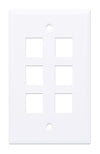 Placca Porta Frutti 6 Posti Mod.503 Bianco