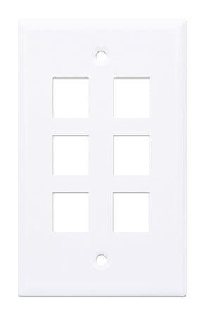Placca Porta Frutti 6 Posti Mod.503 Bianco