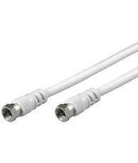 Cavo Antenna Satellite F/F 5 mt bianco