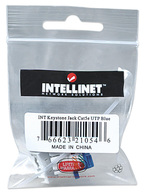 Frutto Keystone RJ45 C5E UTP Blu