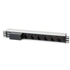 Multipresa 6 Posti da Rack 19'' con Magnetotermico Spina Italiana 1,5U