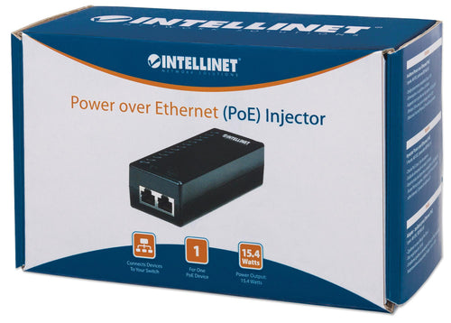Iniettore Power over Ethernet (PoE) 15.4W