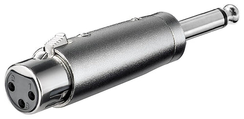 Adattatore XLR Cannon Femmina ad Audio 6,35mm Maschio Mono