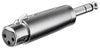 Adattatore XLR Cannon Femmina ad Audio 6,35mm Maschio Stereo