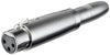 Adattatore XLR Cannon Femmina ad Audio 6,35mm Femmina Mono