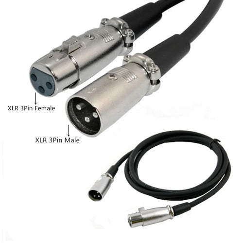 Cavo prolunga XLR Cannon 6 mt. col. Nero