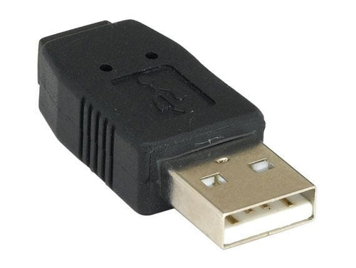 Adattatore Convertitore USB A Maschio a Mini B Femmina Nero