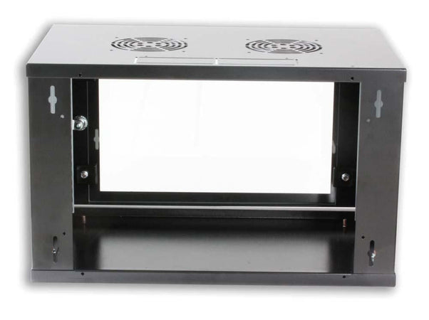 Armadio Rack 19'' a muro 10 unit&agrave prof. 400 Nero Assemblato