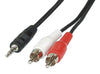 Cavo Stereo Jack 3, 5 mm a 2 x RCA maschio 5 mt