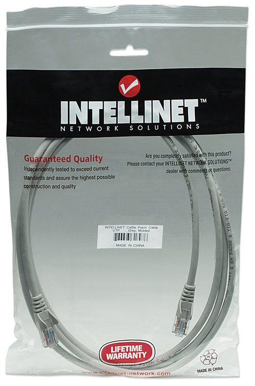 Cavo di rete Patch CCA Cat. 5e Grigio UTP 1 mt