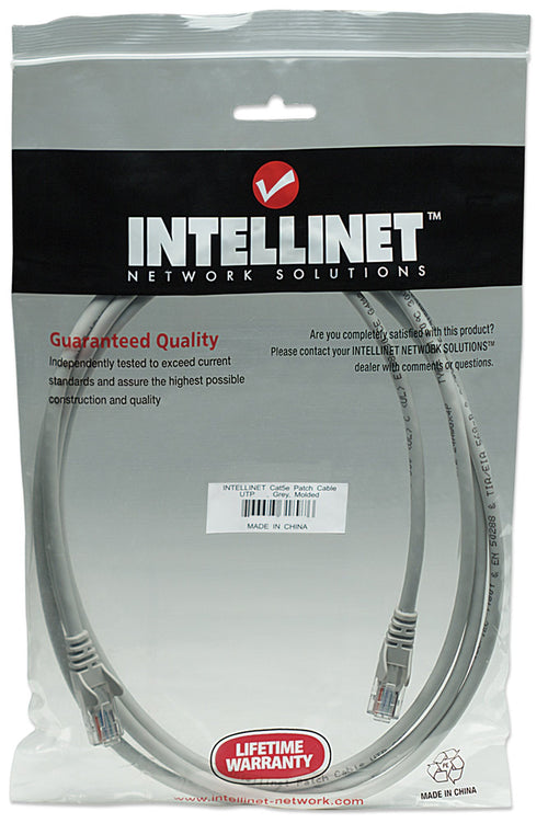 Cavo di rete Patch CCA Cat. 5e Grigio UTP 2 mt