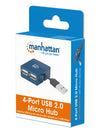 Micro USB Hub 2.0 4 porte, attivo