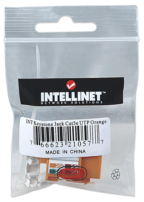 Frutto Keystone RJ45 Cat5e UTP Arancione