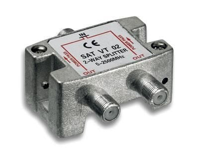Splitter 2 vie per satellite 100 db, 1750 Mhz