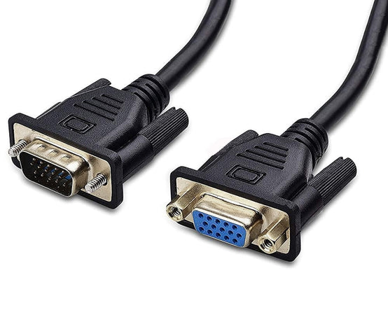Cavo prolunga monitor SVGA standard M/F 3,0 mt NERO