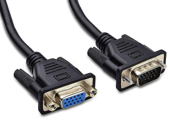 Cavo prolunga monitor SVGA standard M/F 3,0 mt NERO