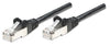 Cavo di rete Patch in Rame Schermato Cat. 5e Nero F/UTP 10 m