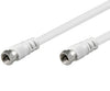 Cavo Antenna Satellite F/F 20 mt bianco