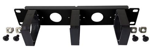 Pannello Passacavi 1U per Armadio 10'' Nero