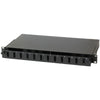 Cassetto Rack 19'' Fibra Ottica 12 porte SC Duplex Nero