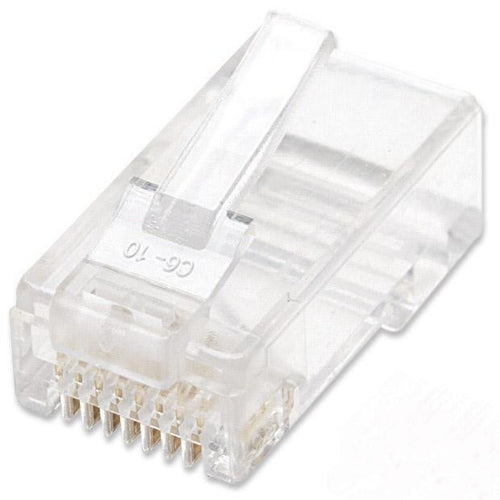 Confezione 100 Plug RJ45 per Cavo Flessibile Cat.6 UTP
