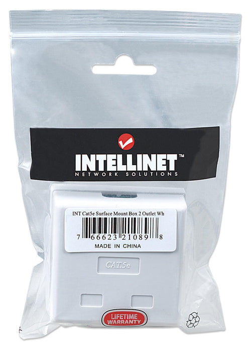 Presa a Muro con 2 Frutti RJ45 Cat. 5E UTP Beige