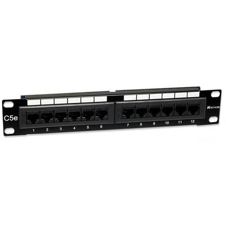 Pannello Patch 12 Porte, 10'', 1U, CAT5E UTP