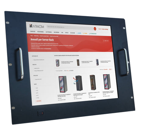 Monitor LCD 17'' per Rack 19'' 8 Unit&agrave Nero