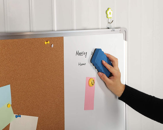 Cancellino Blu per Lavagne Magnetiche Bianche Flipchart