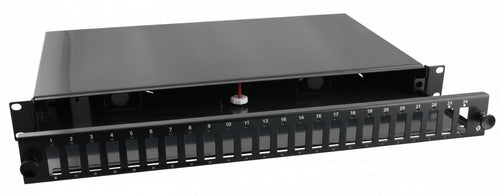 Cassetto Ottico 19'' 24 porte SC Duplex Nero