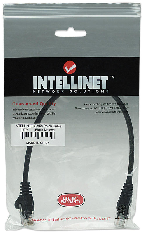 Cavo di rete Patch CCA Cat. 5e Nero UTP 0,5 mt