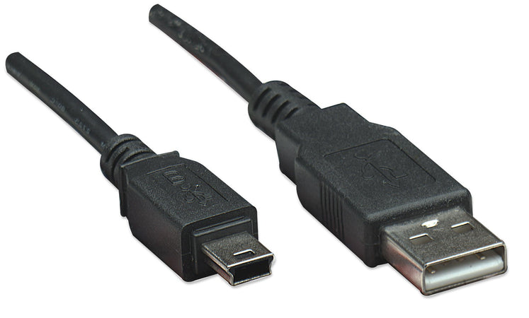 Cavo USB 2.0 A maschio/mini B 5 pin maschio 1 m Nero