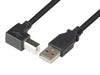 Cavo USB 2.0 A maschio/B maschio angolato 0.5 m