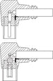 Cavo Antenna TV M/F 10 mt angolato 90&deg