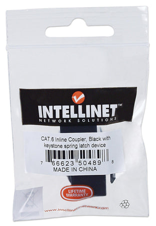Accoppiatore RJ45 F/F UTP Cat6 Keystone Nero