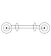 Cavo Bnc RG59 75 Ohm M/M 1 mt