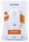 Mini Mouse Ottico USB Silhouette Cavo 1,2m Bianco