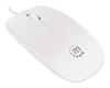 Mini Mouse Ottico USB Silhouette Cavo 1,2m Bianco