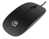 Mini Mouse Ottico USB Silhouette Cavo 1,2m Nero