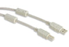 Cavo USB 2.0 A M / B M 1.8m con Ferrite Doppia Schermatura Grigio