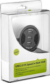Hub USB 2.0 3 porte In-Desk diametro 6 cm