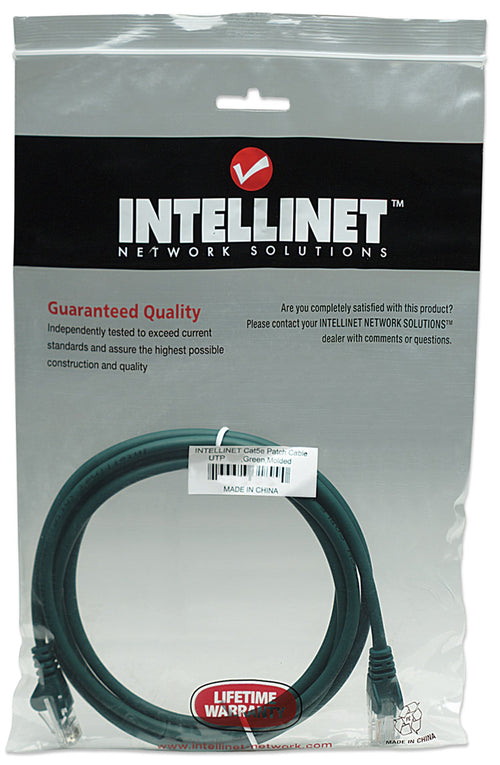 Cavo di rete Patch CCA Cat. 5e Verde UTP 3 mt
