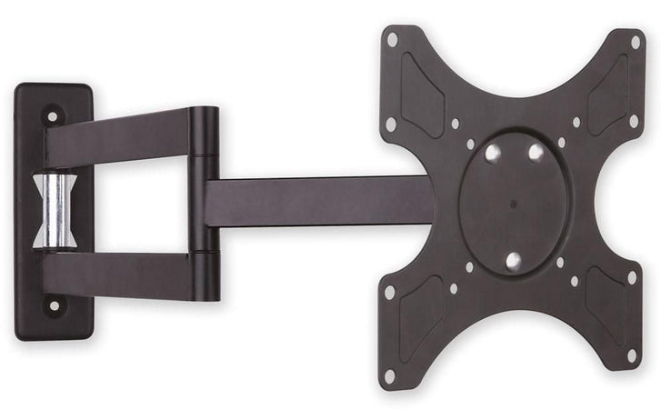 Supporto a muro per TV LED LCD 19-37'' inclinabile 3 snodi nero
